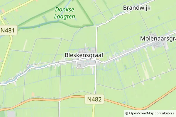 Mapa Bleskensgraaf