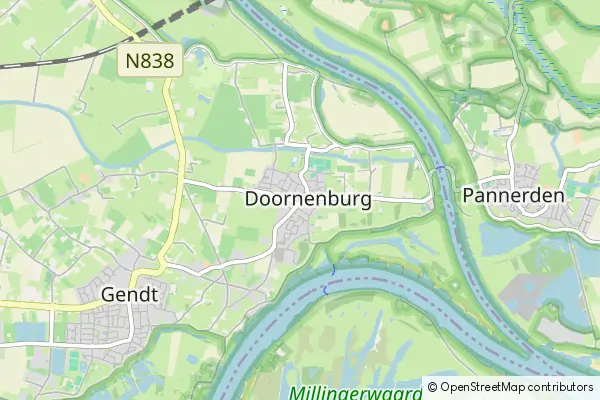 Mapa Doornenburg
