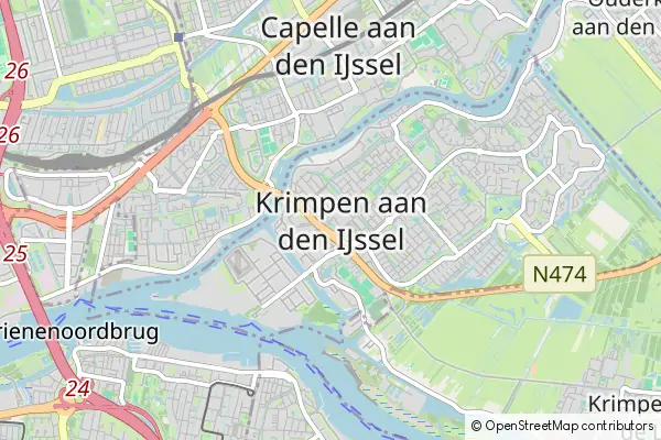 Mapa Krimpen aan den IJssel