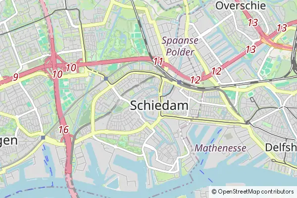 Mapa Schiedam