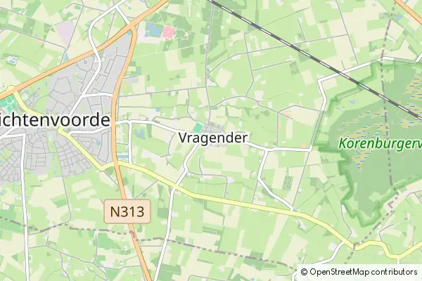 Mapa Vragender