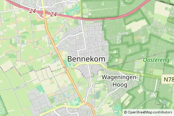 Mapa Bennekom