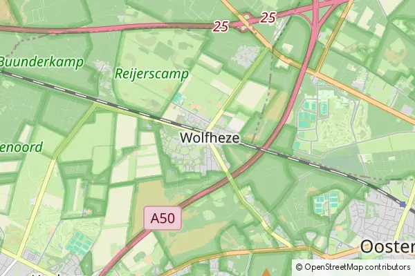 Mapa Wolfheze