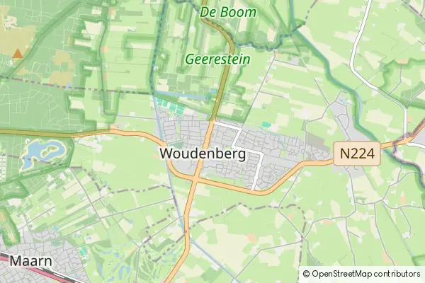 Mapa Woudenberg