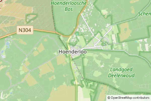 Mapa Hoenderloo