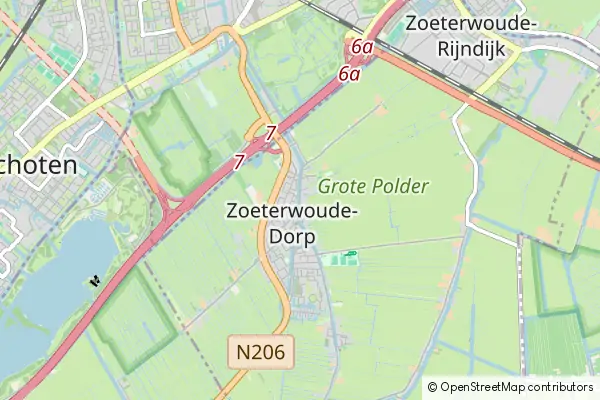 Mapa Zoeterwoude