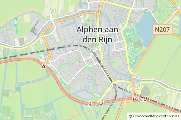 Mapa Alphen aan den Rijn