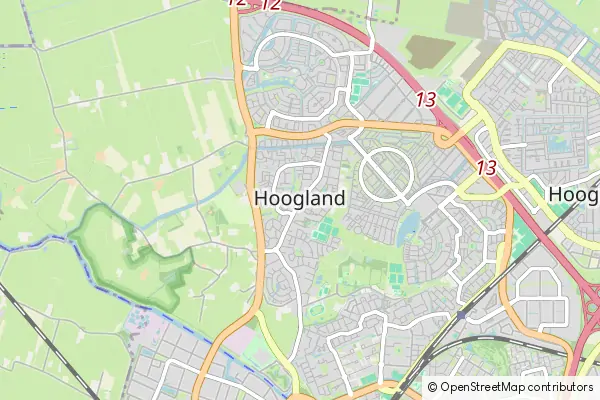 Mapa Hoogland