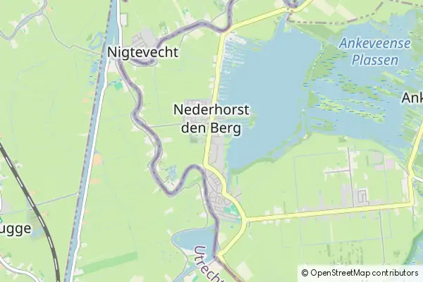 Mapa Nederhorst den Berg