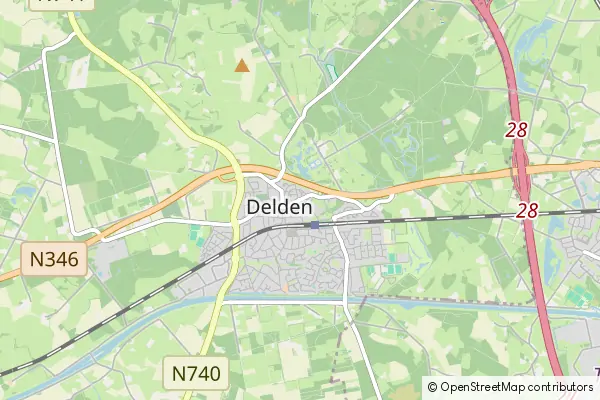 Mapa Delden