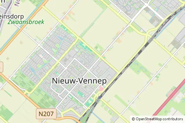 Mapa Nieuw-Vennep