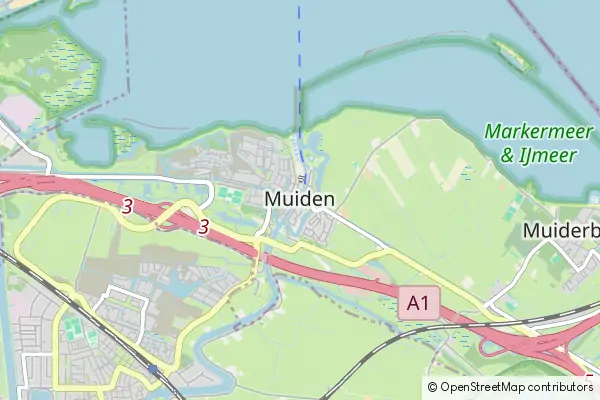 Mapa Muiden