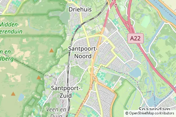 Mapa Santpoort-Noord