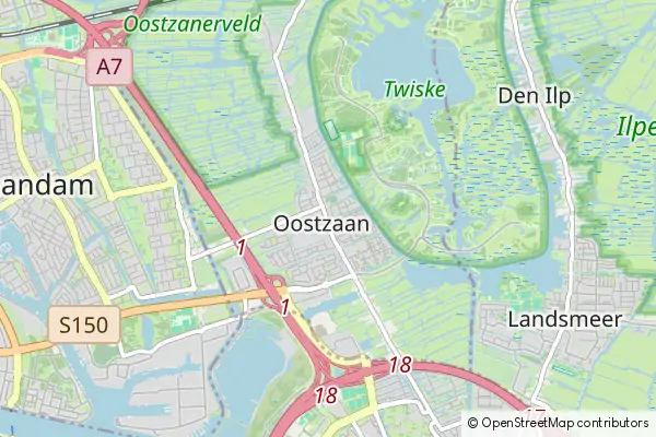 Mapa Oostzaan