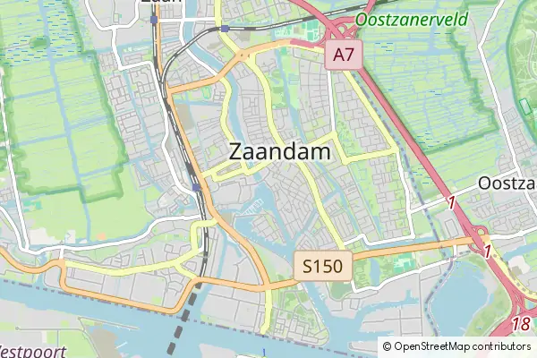 Mapa Zaandam