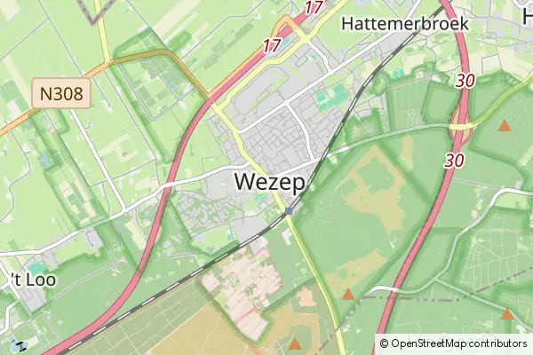 Mapa Wezep