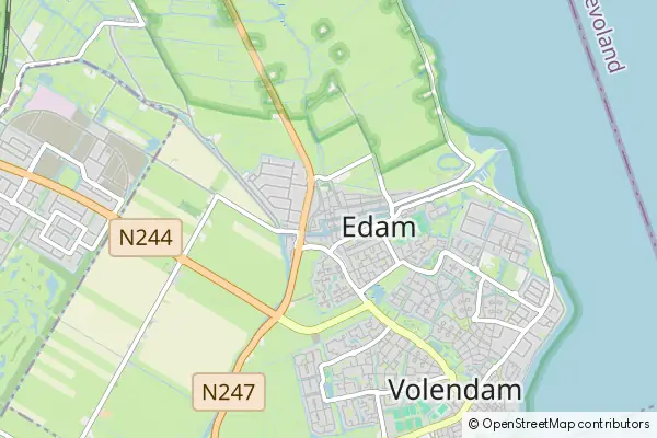 Mapa Edam