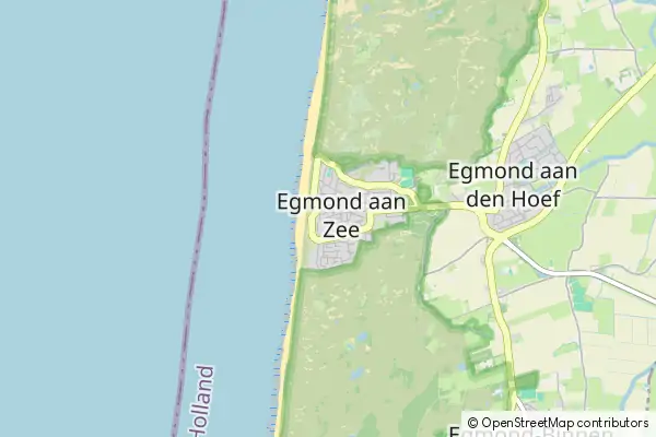 Mapa Egmond aan Zee