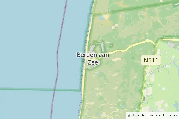Mapa Bergen aan Zee