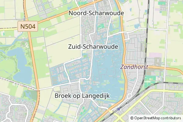 Mapa Zuid-Scharwoude