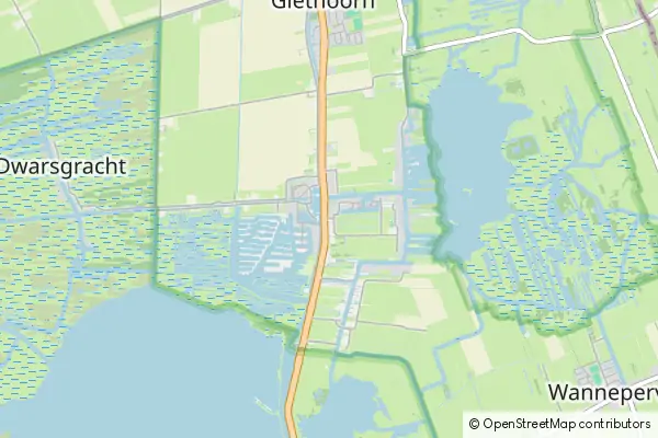 Mapa Giethoorn