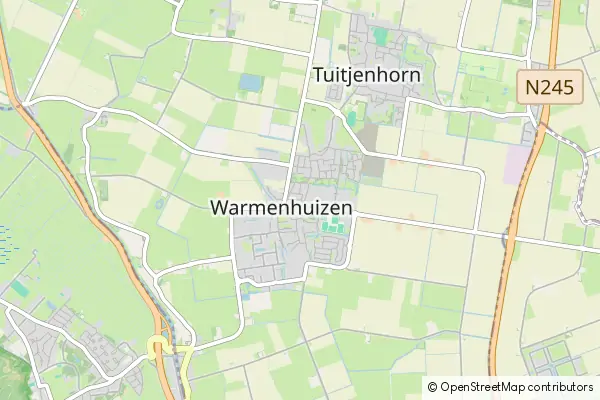 Mapa Warmenhuizen