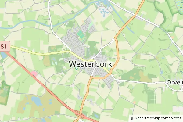 Mapa Westerbork