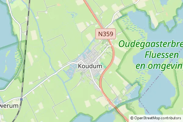 Mapa Koudum