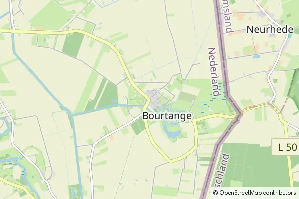 Mapa Bourtange