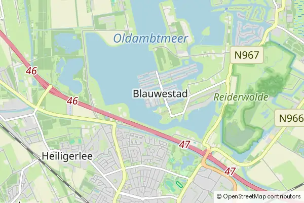 Mapa Blauwestad