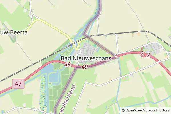 Mapa Nieuweschans