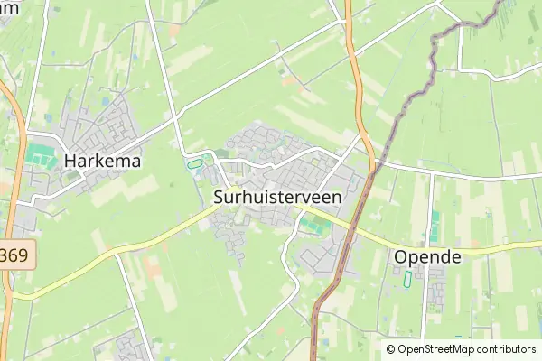 Mapa Surhuisterveen