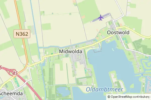 Mapa Midwolda