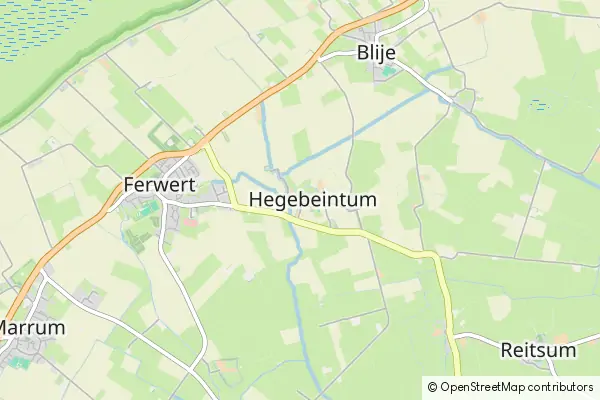 Mapa Hegebeintum