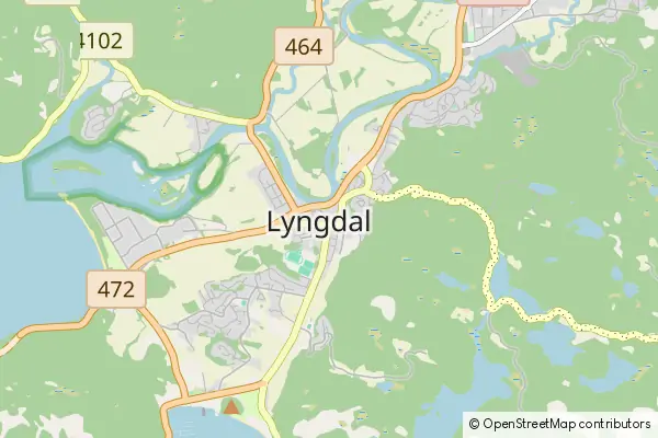 Mapa Lyngdal Municipality