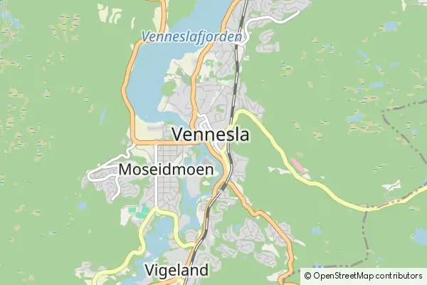 Mapa Vennesla