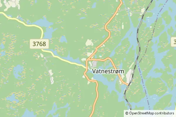 Mapa Vatnestrom