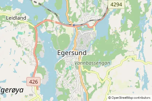 Mapa Egersund