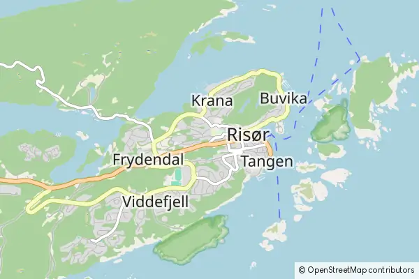 Mapa Risør