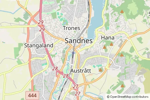 Mapa Sandnes