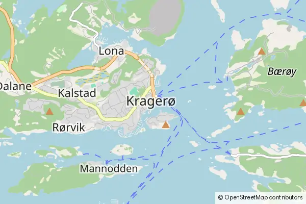 Mapa Kragero