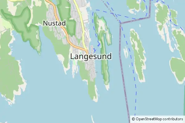 Mapa Langesund