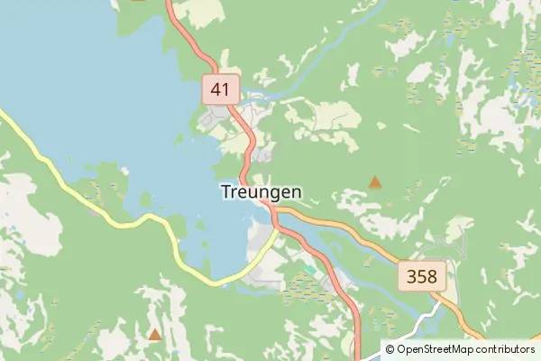 Mapa Treungen