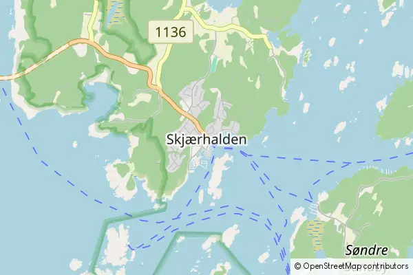 Mapa Skjaerhalden