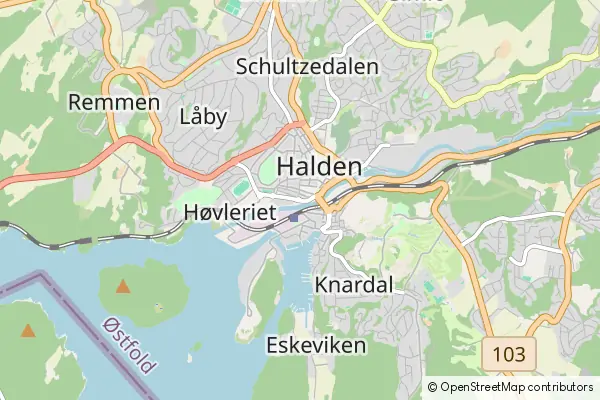 Mapa Halden