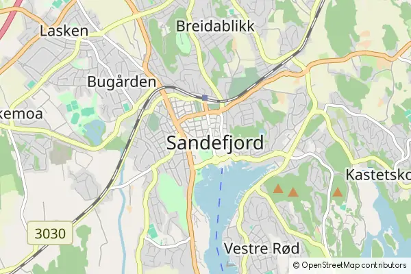 Mapa Sandefjord