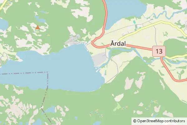 Mapa Årdal