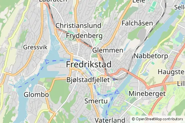 Mapa Fredrikstad