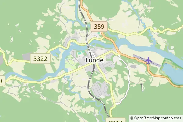 Mapa Lunde