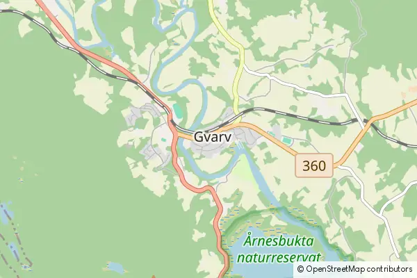 Mapa Gvarv